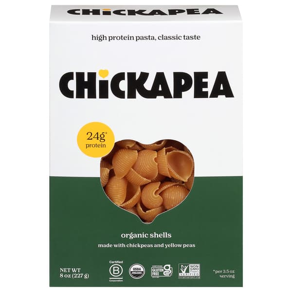 Organic High Protein Chickpea Pasta Shells