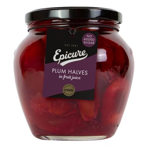 Plum Halves in Fruit Juice